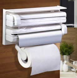 Кухонный диспенсер (органайзер) для бумажных полотенец, пищевой пленки и фольги Triple Paper Dispenser